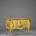 Importante commode en vernis parisien. Attribuée à Adrien Delorme. Époque Louis XV, vers 1755