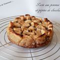 Tarte aux pommes et pépites de chocolat