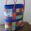 Mon dernier sac, façon patchwork, commencé cet