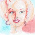 Marilyn ~ Crayon de couleur