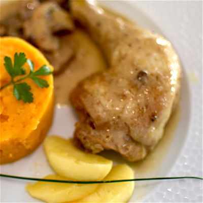 Poulet vallée d'Auge :