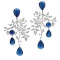 Topaz and diamond earrings by Brumani