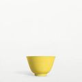 A fine lemon-yellow enamelled cup. Mark and period of Yongzheng