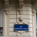 Lion en plaque de rue Rue Hippolyte Lebas