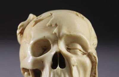 17th Century German Ivory Memento Mori