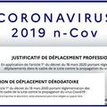 Coronavirus : nouvelle attestation de déplacement dérogatoire