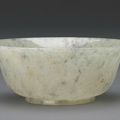 A pale greenish-white jade Eight Immortals bowl