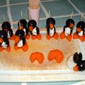 Petits pingouins pour apéritif ludique