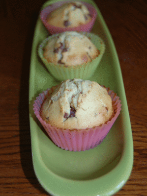 Muffins aux pépites de chocolat