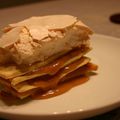 Milfeuilles de "Hojarasca" au caramel-café