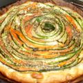 Tarte roulée courgettes et carottes - Végi 