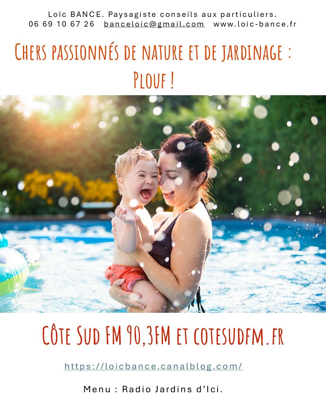 Paysagiste Téthieu 40990, Paysagiste Landes sur Cote Sud Fm Jardins d'Ici tous les mercredi en direct de 14h00 à 15h00.