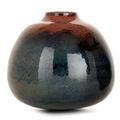 René Ben Lisa (1926-1995), Vase sphérique aplati en grès