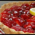 Tarte aux fraises et au lemon curd.