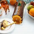 Bûche roulée aux agrumes, glaçage Nocciolata {recette} #noel2017 #recettedenoel