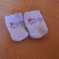 Chaussettes bleues 0-3 mois 0€50