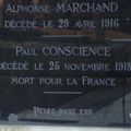 CONSCIENCE François Paul (Luzeret) + 21/11/1918 Pestovo (Serbie)