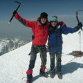 Mont Blanc - Jour 5 - Emilio et Reynald au sommet du Mont Blanc / 4810m