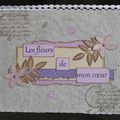 Mini album " Les fleurs de mon coeur "