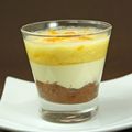 Petits bavarois choco-banane en verrine