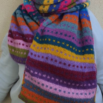 Une écharpe réversible.