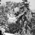 les Buttes-Chaumont sous la neige
