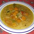 Soupe de poule au pot ou puchero con fideos