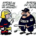 Manifestation des sapeurs-pompiers