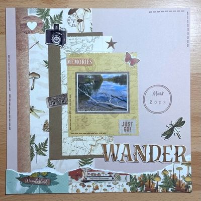 Page de scrap nature 