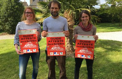 trois nouveaux guides attestés dans la baie du Mont-Saint-Michel - mardi 30 avril 2019 • VIDEO + TWEET