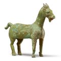 An archaic bronze horse, Han dynasty (206 -220 AD)