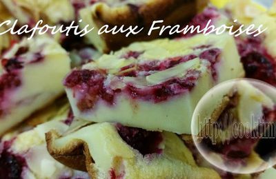 Clafoutis aux Framboises en minis Bouchées (au Thermomix)