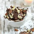 Croquants au chocolat noir {cranberries, amandes & gingembre} #Cadeaugourmand #Noël 