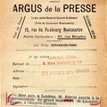 L'ARGUS DE LA PRESSE . 1909 .LE GAULOIS.