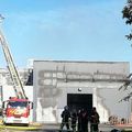 Incendie dans une usine
