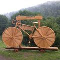 Le tour de France passe dans le village de Miellin, le 14 juillet