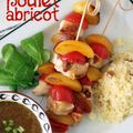 Brochettes de poulet à l'abricot