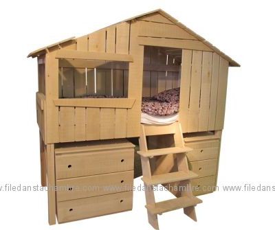 Un lit cabane pour nos petits!