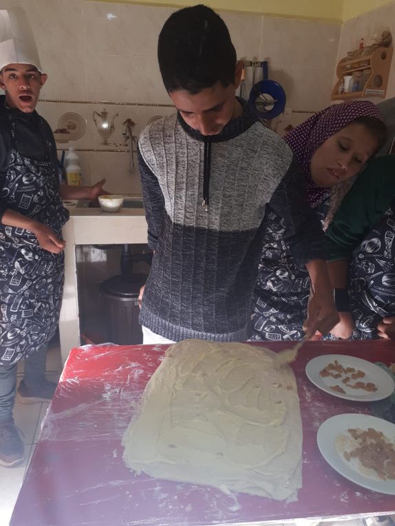 L'atelier pâtisserie de ce mardi au temps d'accueil des enfants et jeunes adultes à O.T.