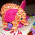 Elephant rose pour petite poulette