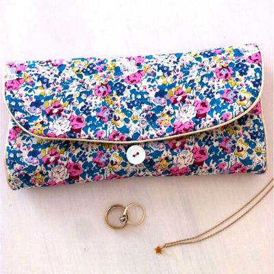 Pochette à bijoux en Liberty