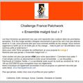 CHALLENGE FRANCE PATCHWORK ENSEMBLE MALGRE TOUT N°7, ORANGE
