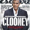 Waou George Clooney fait la Couverture du magazine Esquire