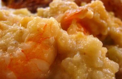 Gratin de chouchoux aux crevettes (Réunion)