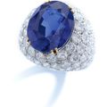 Sapphire and diamond ring, monture Van Cleef & Arpels
