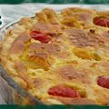 Quiche au thon et panaché de tomates cerise