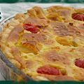 Quiche au thon et panaché de tomates cerise