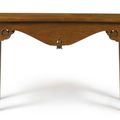 A huanghuali recessed-leg long table (qiaotouan), Qing dynasty, 17th-18th century