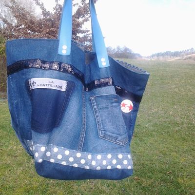 Sac cabas réversible ultra pratique 