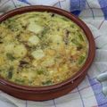 Clafoutis d'agneau aux asperges vertes